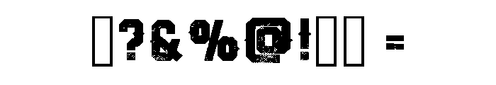 Texas Grunge Regular Font OTHER CHARS