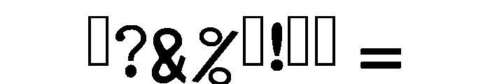Texas Machine Regular Font OTHER CHARS