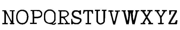 Texas Machine Regular Font UPPERCASE