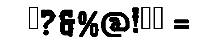 Texas Retro Regular Font OTHER CHARS