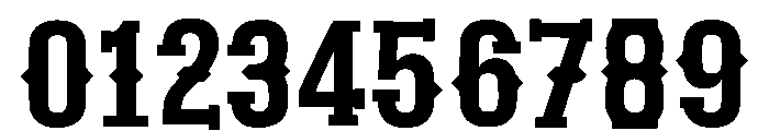 Texas Rodeo Regular Font OTHER CHARS
