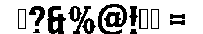 Texas Rodeo Regular Font OTHER CHARS