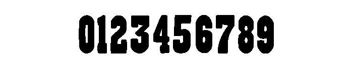 Texas Western Regular Font OTHER CHARS