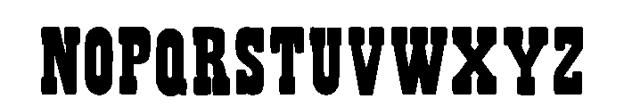 Texas Western Regular Font UPPERCASE