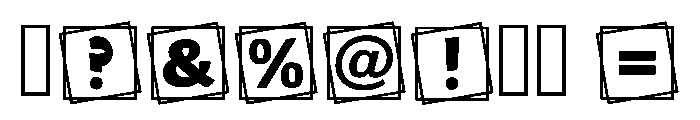 Text Frame Regular Font OTHER CHARS