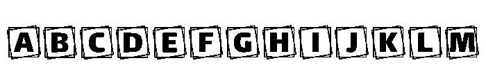 Text Frame Regular Font UPPERCASE