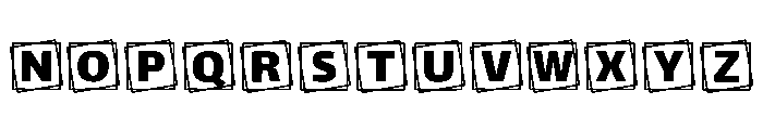 Text Frame Regular Font UPPERCASE