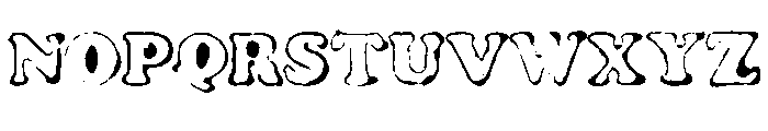 Textured Ink Stamp By S Regular Font LOWERCASE