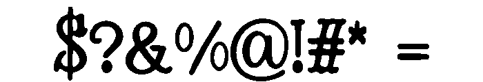 technologia Font OTHER CHARS