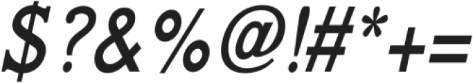 TEMPORIS Medium Condensed Italic otf (500) Font OTHER CHARS
