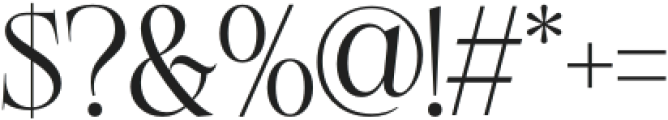TERQUINY Regular otf (400) Font OTHER CHARS