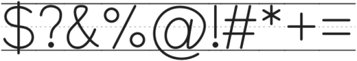 Teach Print Left Arrow Line otf (400) Font OTHER CHARS