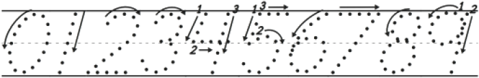 Teaching Cursive Arrow Dot L otf (400) Font OTHER CHARS
