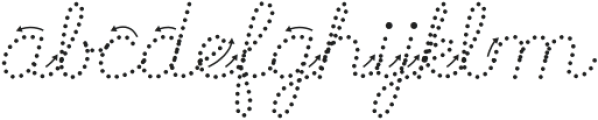 Teaching Cursive Arrow Dot otf (400) Font LOWERCASE
