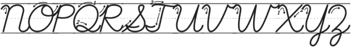 Teaching Cursive Arrow Line otf (400) Font UPPERCASE