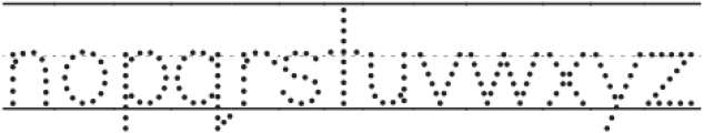 Teaching Print Dotted Lined otf (400) Font LOWERCASE
