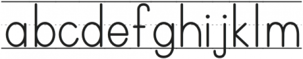 Teaching Print Lined otf (400) Font LOWERCASE