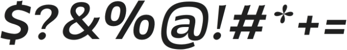 Tebel Sans Medium Italic otf (500) Font OTHER CHARS