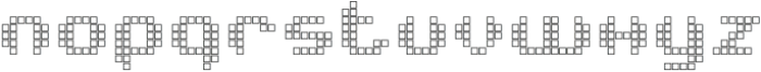 Techbit Outline otf (400) Font LOWERCASE