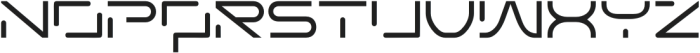 Techno Agelion Regular otf (400) Font LOWERCASE