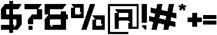 Techno Codex Regular otf (400) Font OTHER CHARS