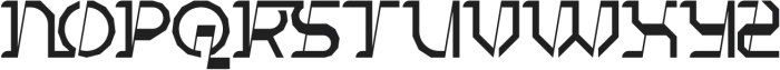 Techno Inquiry Bold otf (700) Font LOWERCASE