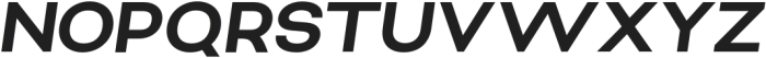 Techno_Nue ExtraBold_Italic otf (700) Font UPPERCASE