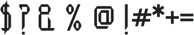 Techvora Regular otf (400) Font OTHER CHARS