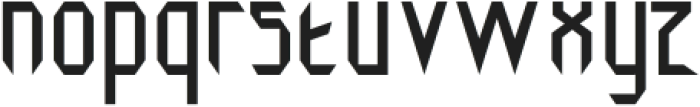 Techvora Regular otf (400) Font LOWERCASE