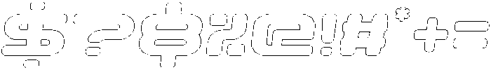 Techzone Circular Outline Italic otf (400) Font OTHER CHARS
