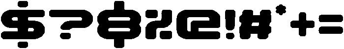 Techzone Circular otf (400) Font OTHER CHARS