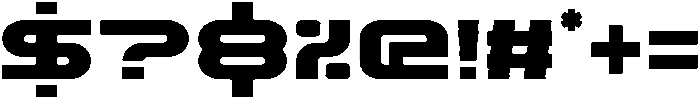Techzone Inline otf (400) Font OTHER CHARS