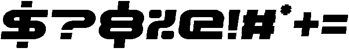 Techzone Italic otf (400) Font OTHER CHARS