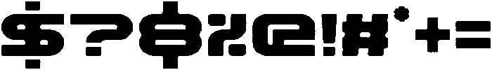 Techzone Rough otf (400) Font OTHER CHARS