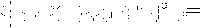 Techzone Rounded Outline otf (400) Font OTHER CHARS