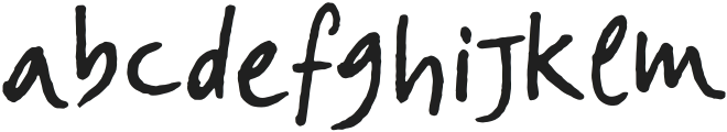 Teenage Dreams Alternative 2 otf (400) Font LOWERCASE