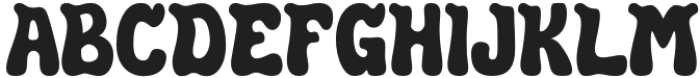 Teenage Groovy Regular otf (400) Font UPPERCASE