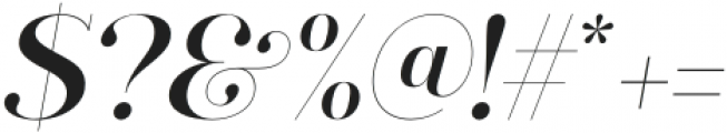 Tefis Italic otf (400) Font OTHER CHARS