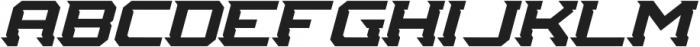 Tekkers3-Italic otf (400) Font UPPERCASE