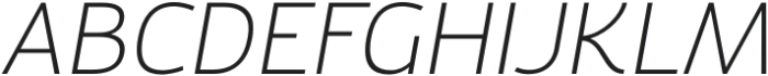 Tekoro Light Italic otf (300) Font UPPERCASE