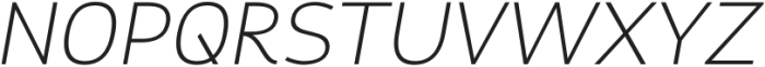 Tekoro Light Italic otf (300) Font UPPERCASE