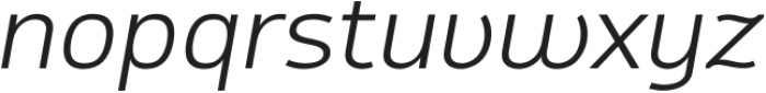 Tekoro Regular Italic otf (400) Font LOWERCASE