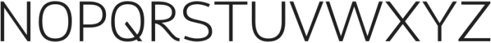 Tekoro Regular otf (400) Font UPPERCASE