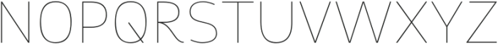 Tekoro Thin otf (100) Font UPPERCASE