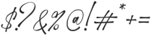 Telmiga Signature Regular otf (400) Font OTHER CHARS