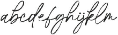 Telmiga Signature Regular otf (400) Font LOWERCASE