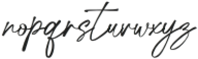 Telmiga Signature Regular otf (400) Font LOWERCASE