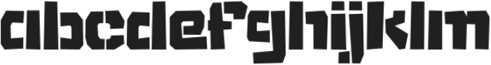 Temple-Jump Regular otf (400) Font LOWERCASE