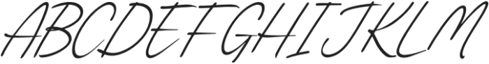 Temporal Hidden Italic otf (400) Font UPPERCASE