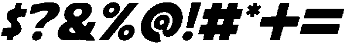 Tencha Italic otf (400) Font OTHER CHARS